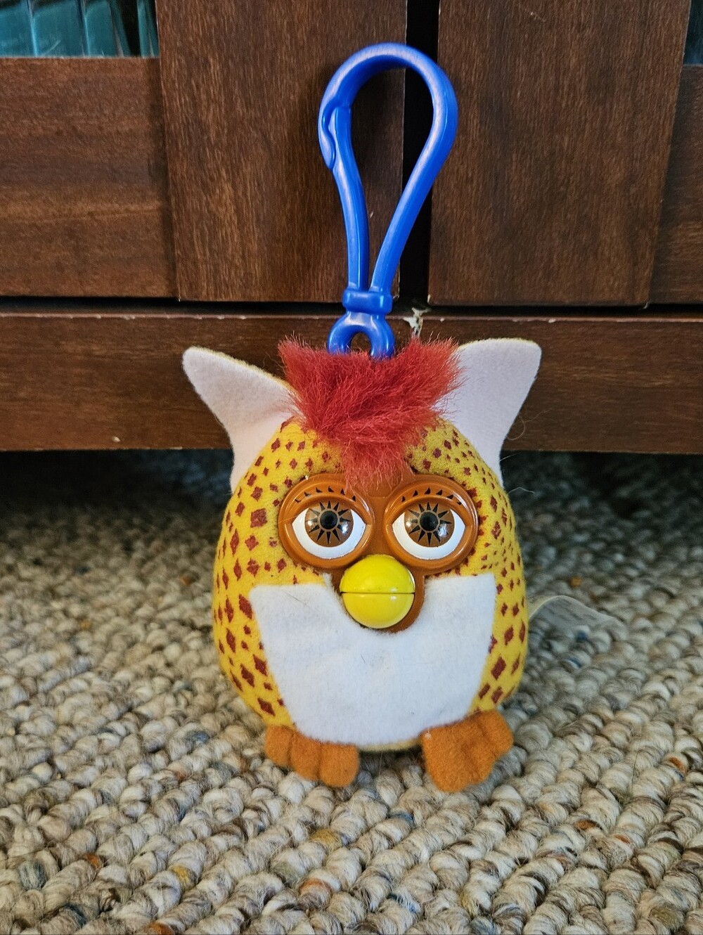 McDonalds Diamondback Snake Furby Plush Keychain
